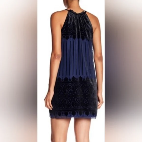 NWT ... Max Studio Velvet Burnout Sleeveless Dress Size L - Picture 4 of 12